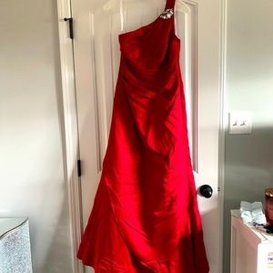 Red bridesmaid dress!